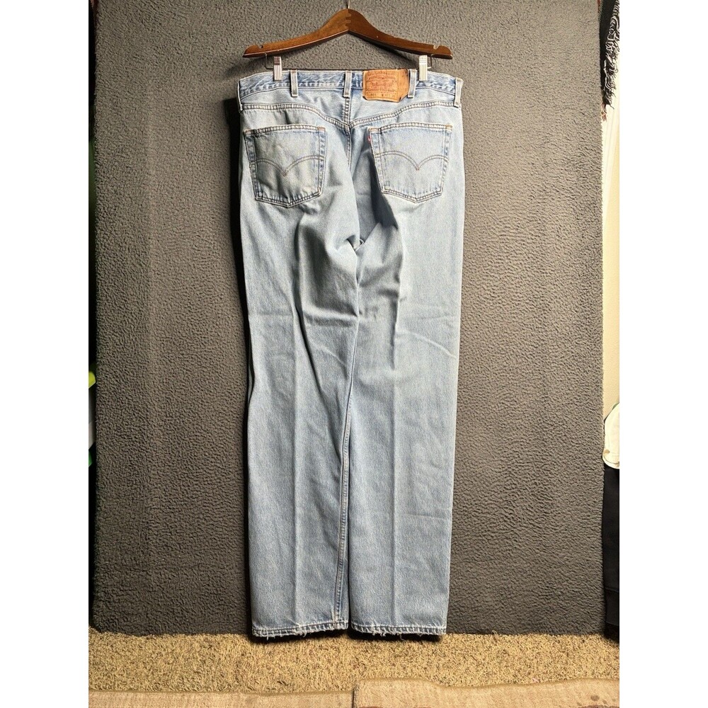 Vintage 90s Levi’s 501 Made in USA Denim Straight Leg Jeans Measured 38x35 - Picture 2 of 16